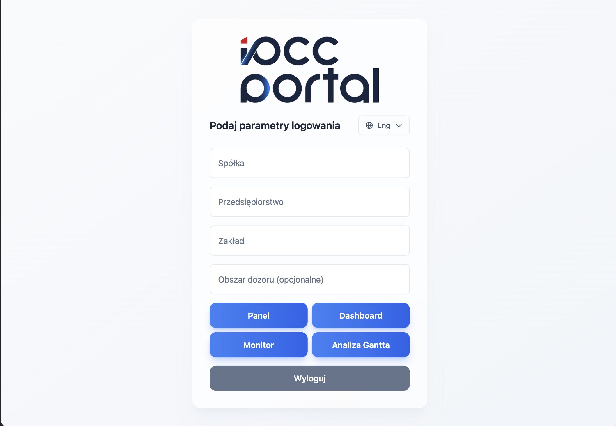 iPCC Portal - Panel Produkcyjny